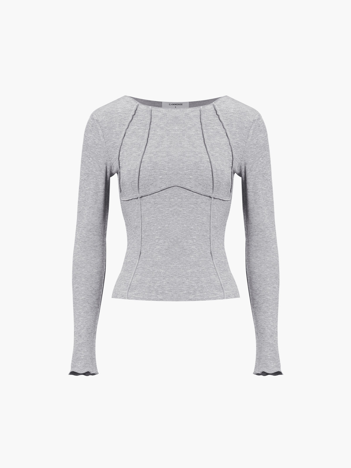Rosea Basic Piping Top s dlouhým rukávem
