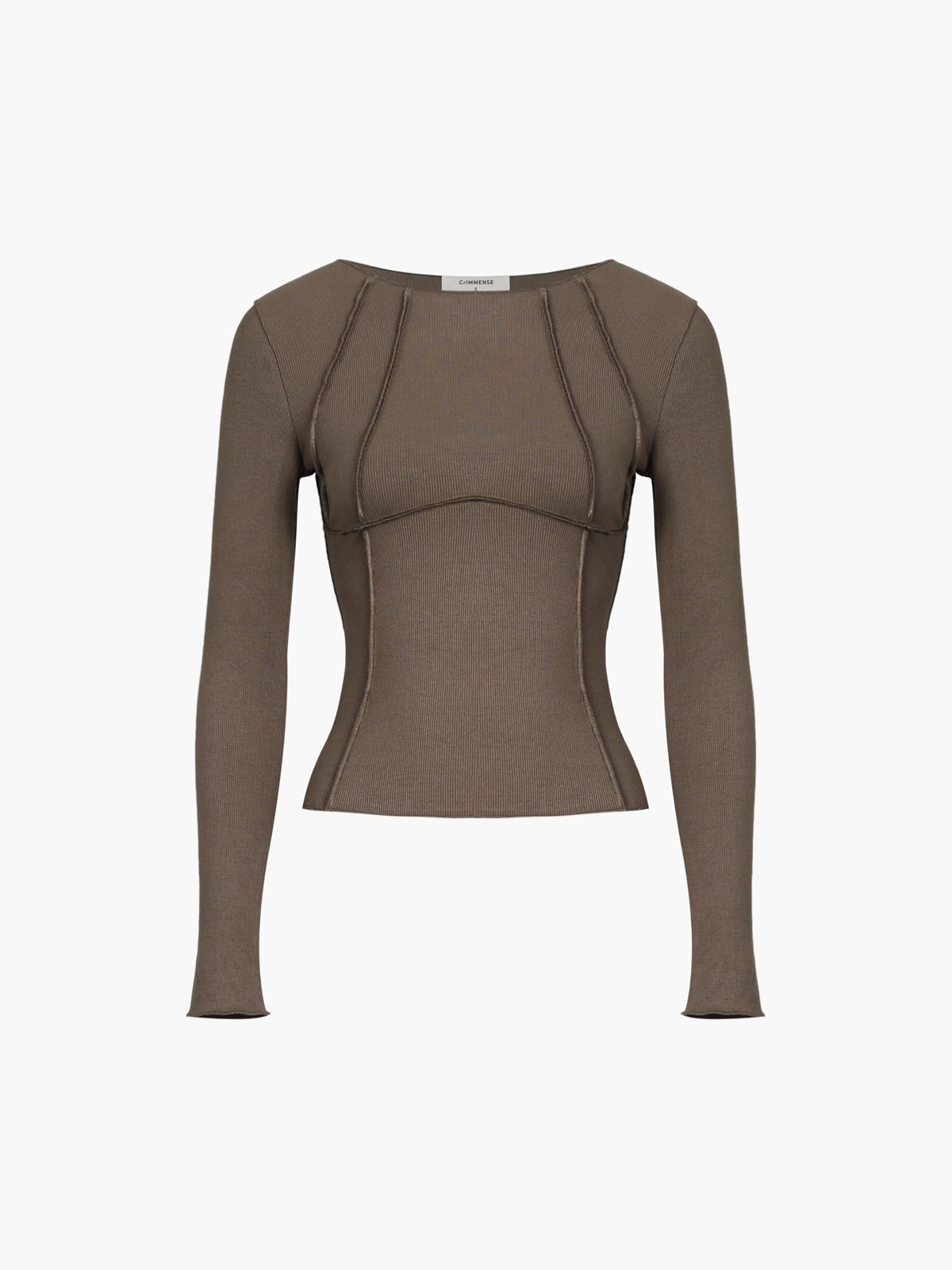 Rosea Basic Piping Top s dlouhým rukávem