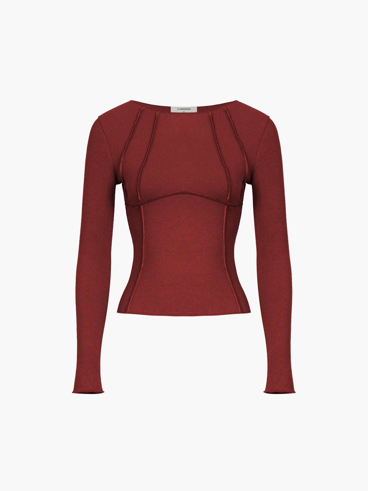 Rosea Basic Piping Top s dlouhým rukávem