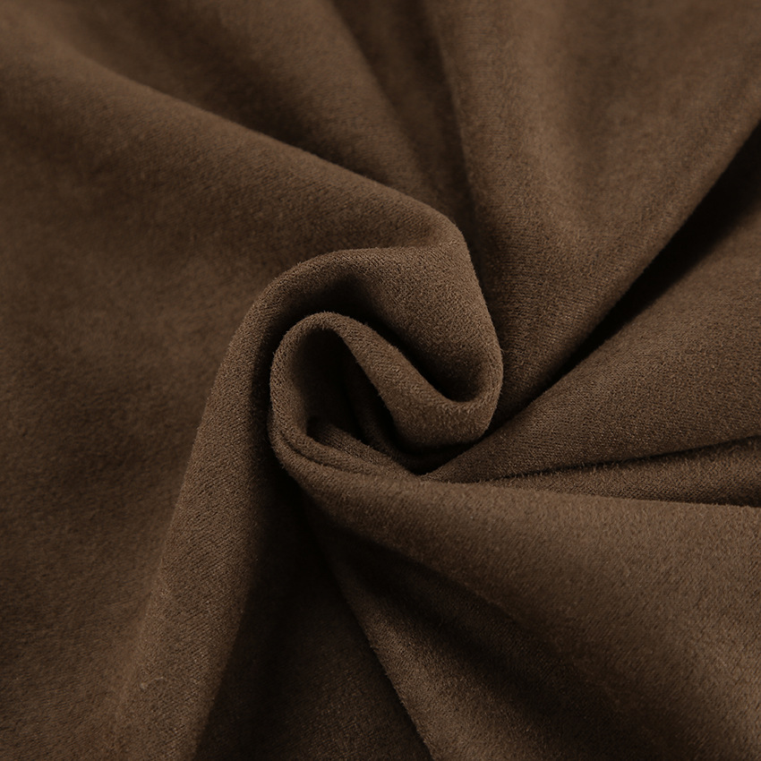 Rosea Brown Vegan Suede Skirt