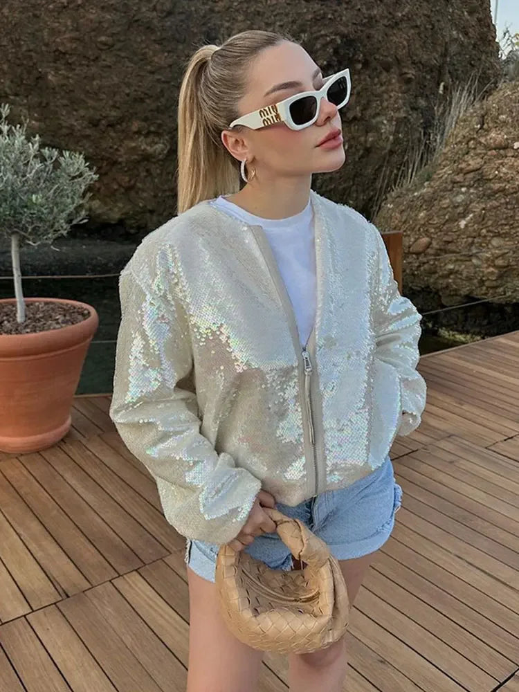 Rosea Trendy Shimmering Jacket