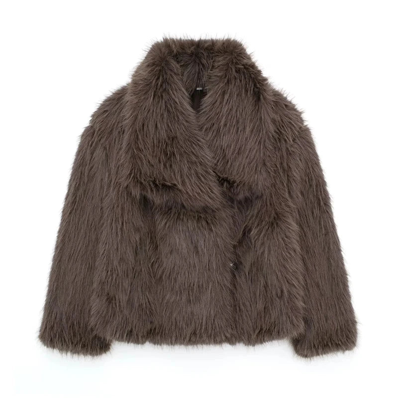 Rosea Luxe Faux Fur Coat