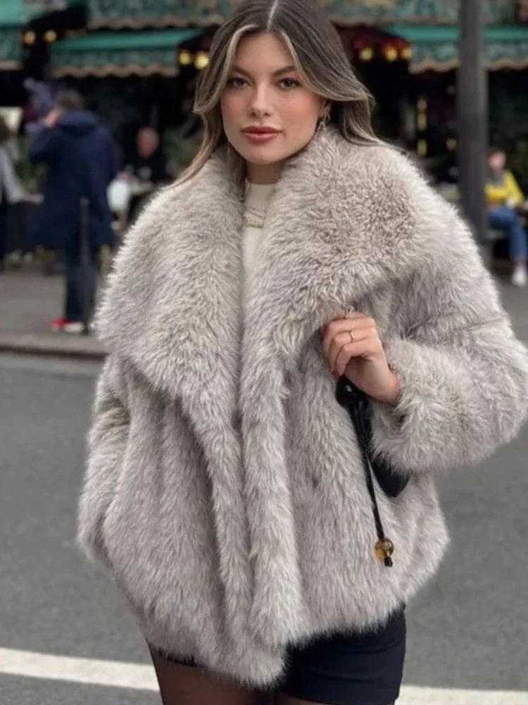Rosea Luxe Faux Fur Coat
