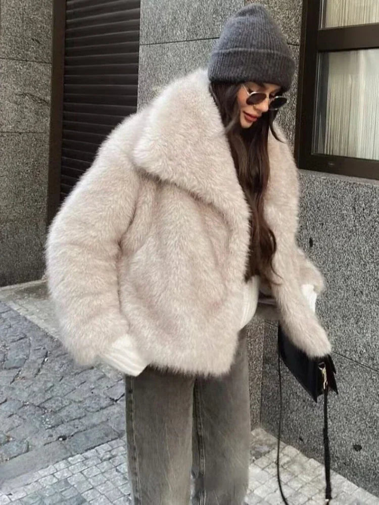 Rosea Luxe Faux Fur Coat