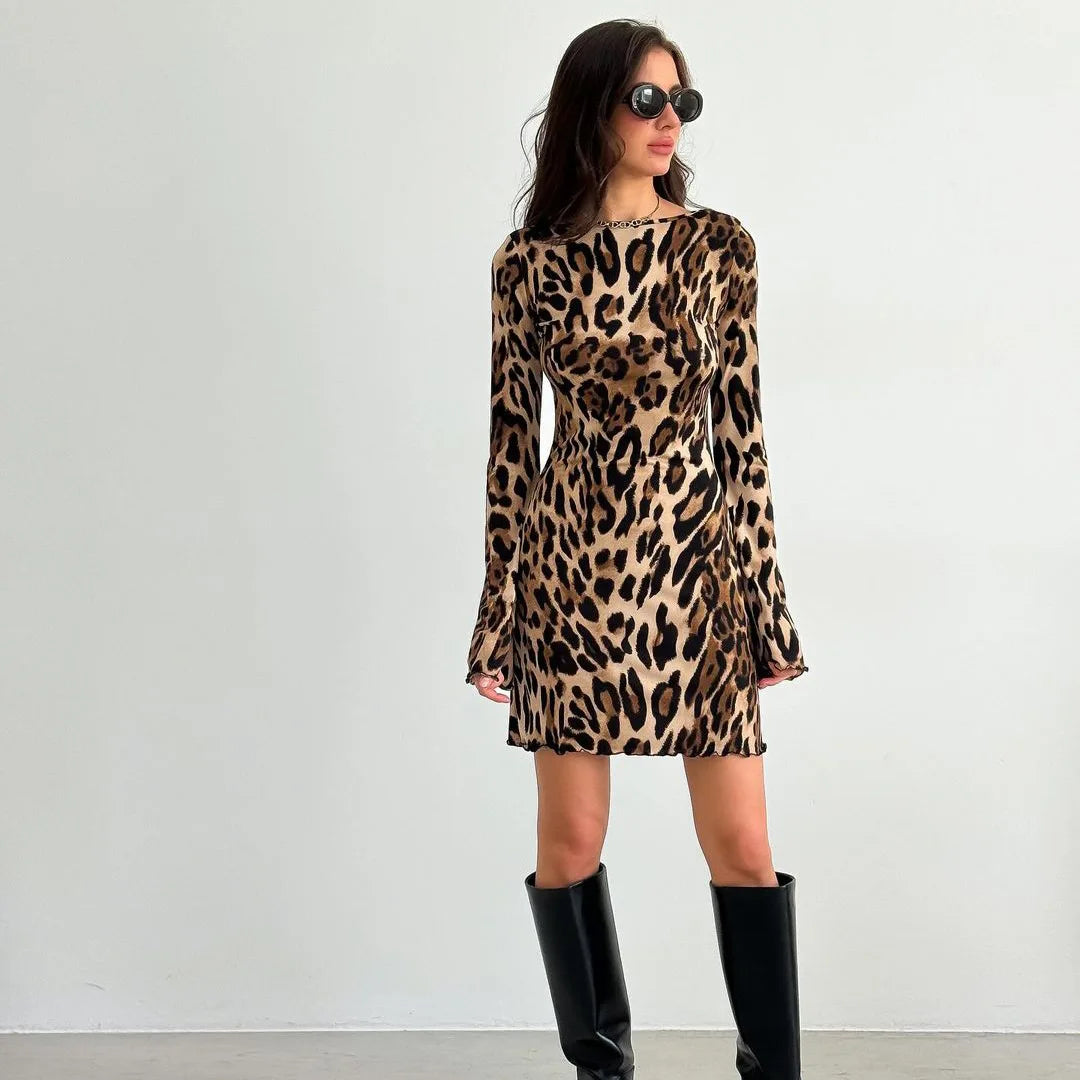 Šaty Rosea Mini Leopard