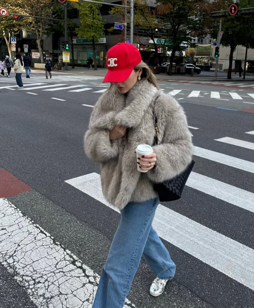 Rosea Luxe Faux Fur Coat