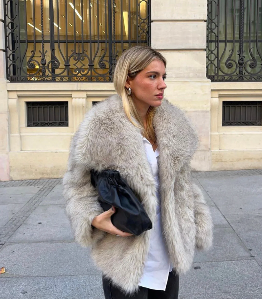 Rosea Luxe Faux Fur Coat