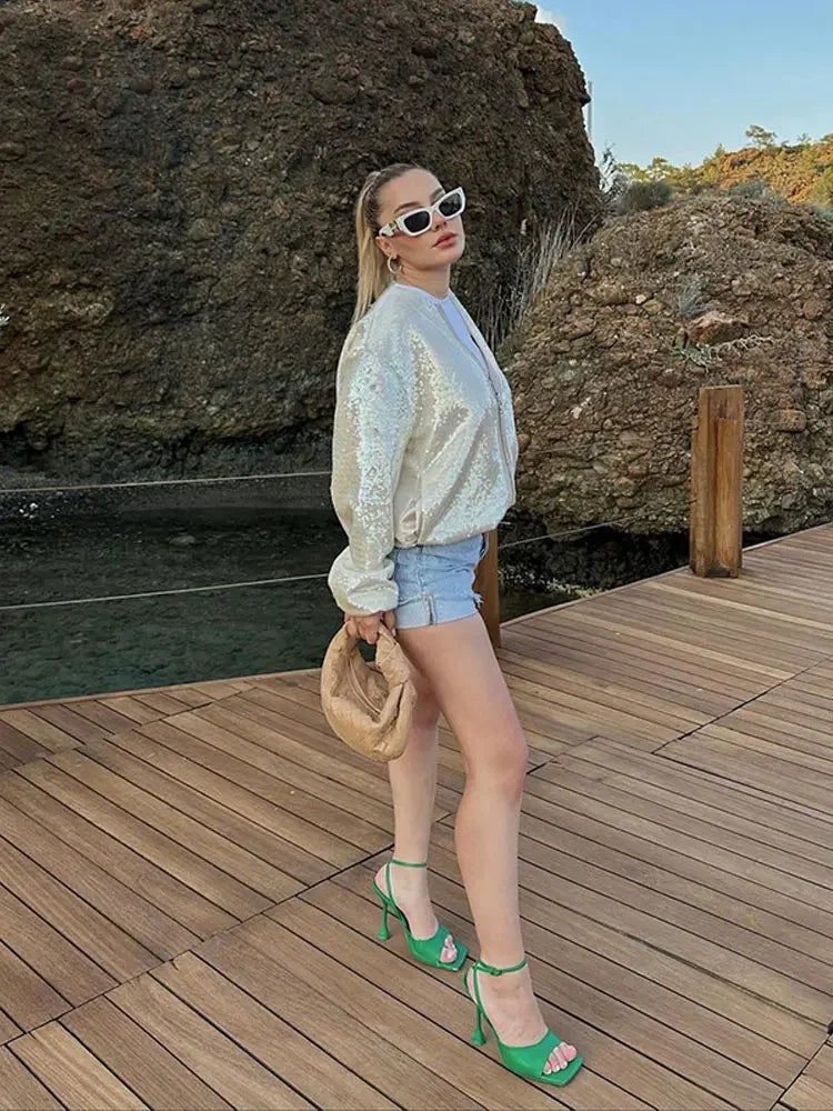 Rosea Trendy Shimmering Jacket