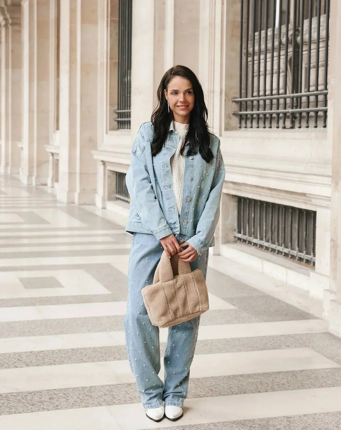 Džínsy Rosea Glitter Denim