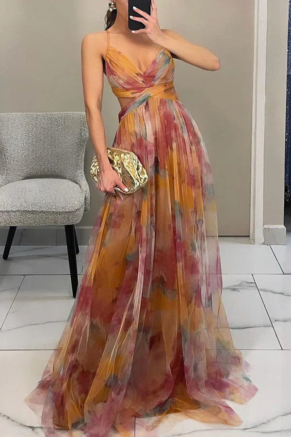 Rosea Romantic Flow Maxi šaty