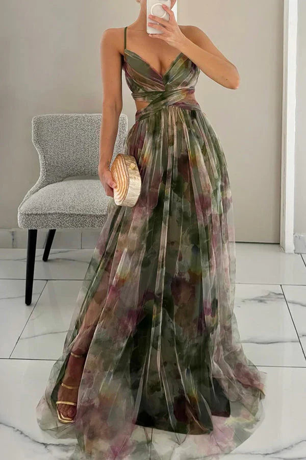 Rosea Romantic Flow Maxi šaty