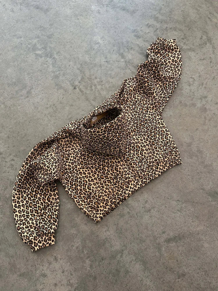 Mikina Rosea Leopard