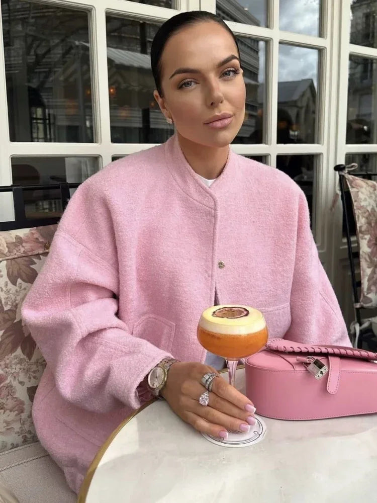 Rosea Oversized Bomber Bunda