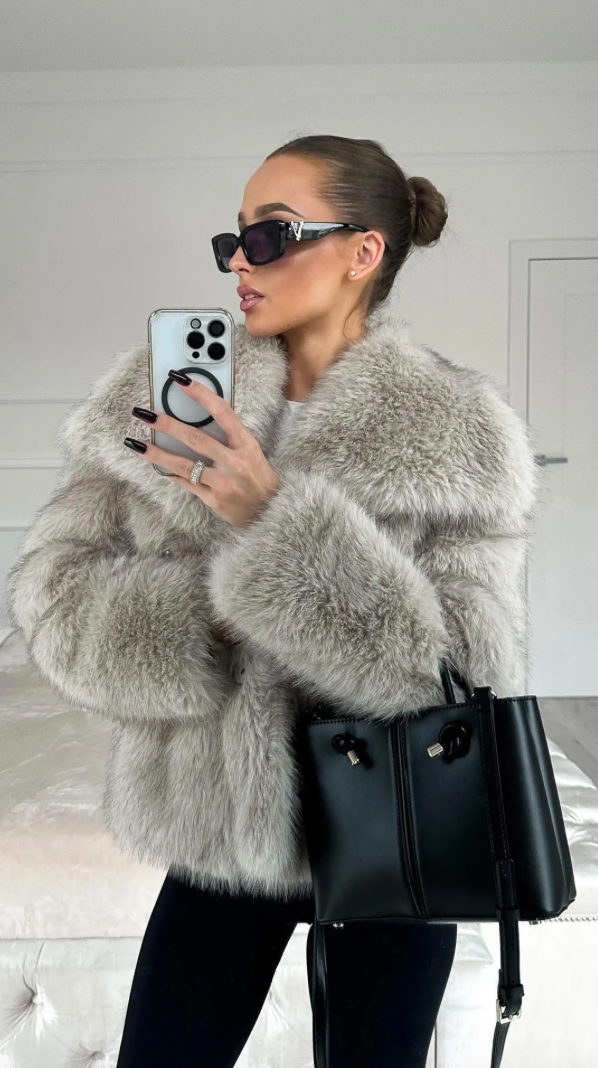 Rosea Luxe Faux Fur Coat