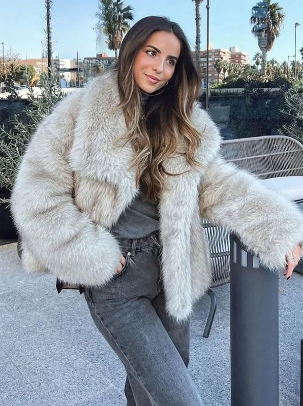 Rosea Luxe Faux Fur Coat