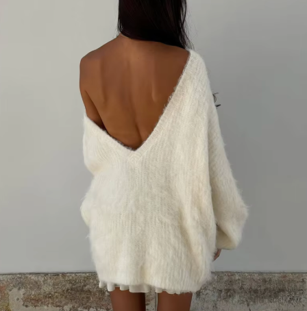 Rosea Esme Fluffy Oversized Svetr