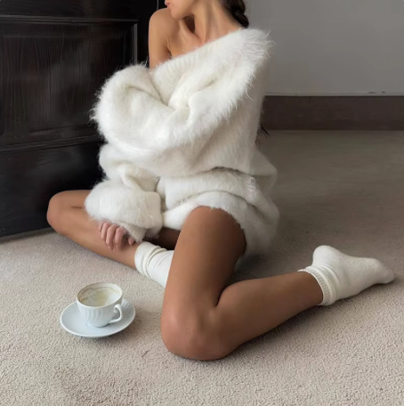 Rosea Esme Fluffy Oversized Svetr