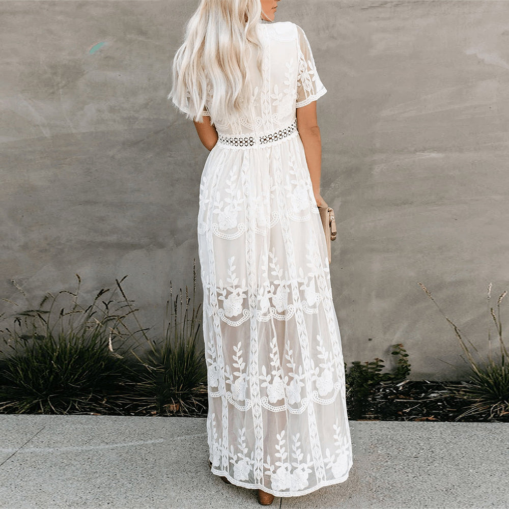 Rosea Elegantní Boho Šaty