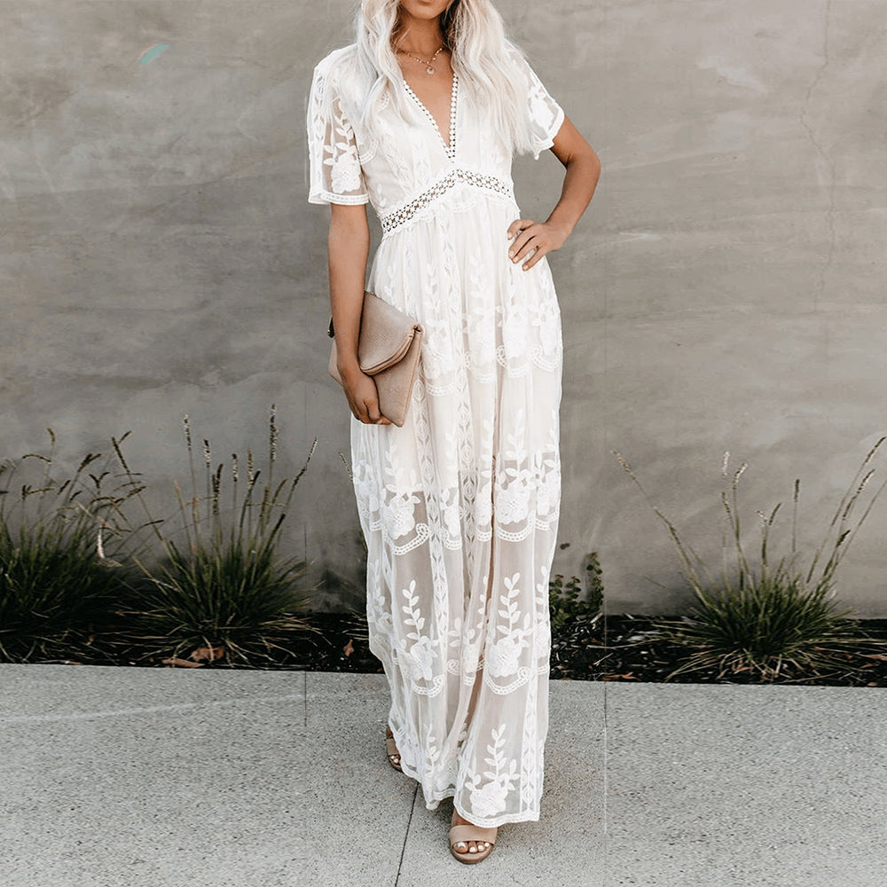Rosea Elegantní Boho Šaty